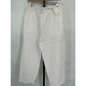 NWT Quince White Linen Pants Medium